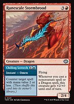 Runescale Stormbrood // Chilling Screech (TDM-221) - uncommon