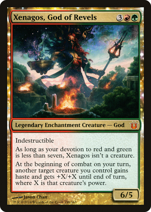 Xenagos, God of Revels (BNG-156) - mythic: (enchantment) - Foil