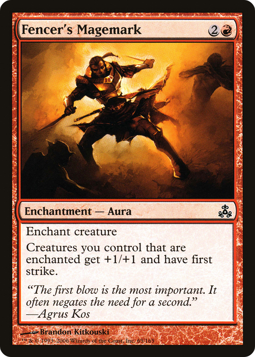 Fencer's Magemark (GPT-065) - common - Foil