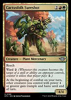 Cactusfolk Sureshot (OTJ-199) - uncommon - Foil