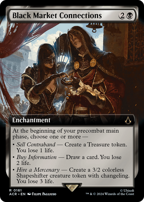 Black Market Connections (ACR-161) - rare: (Extended Art) - Foil
