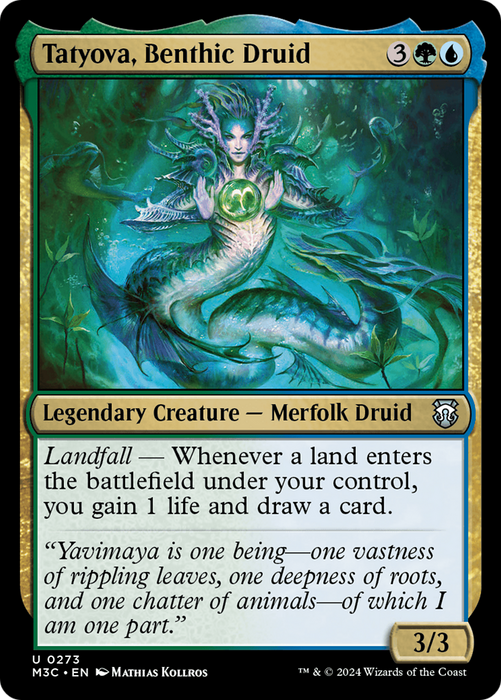 Tatyova, Benthic Druid (M3C-273) - uncommon - Foil
