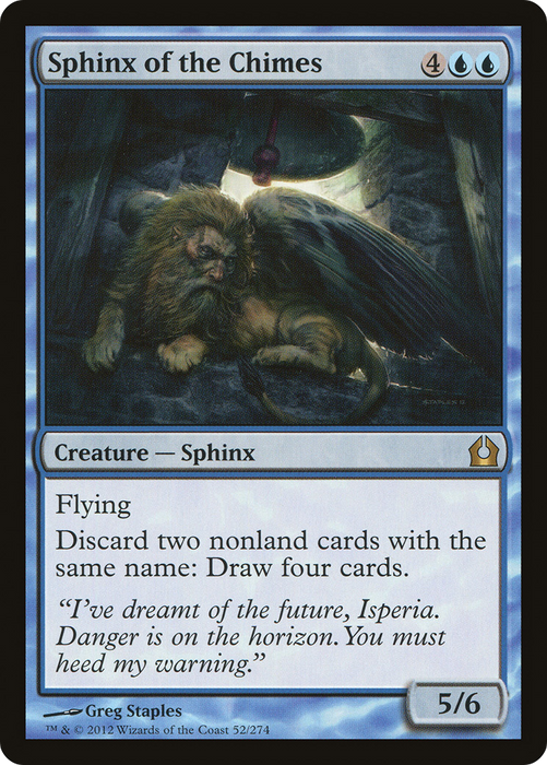 Sphinx of the Chimes (RTR-052) - rare - Foil