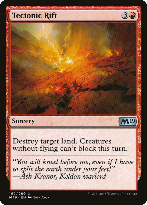 Tectonic Rift (M19-162) - uncommon - Foil