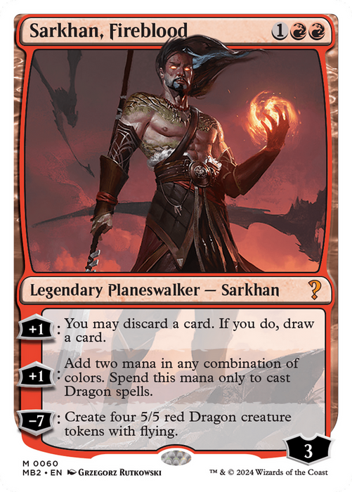 Sarkhan, Fireblood (MB2-060) - mythic