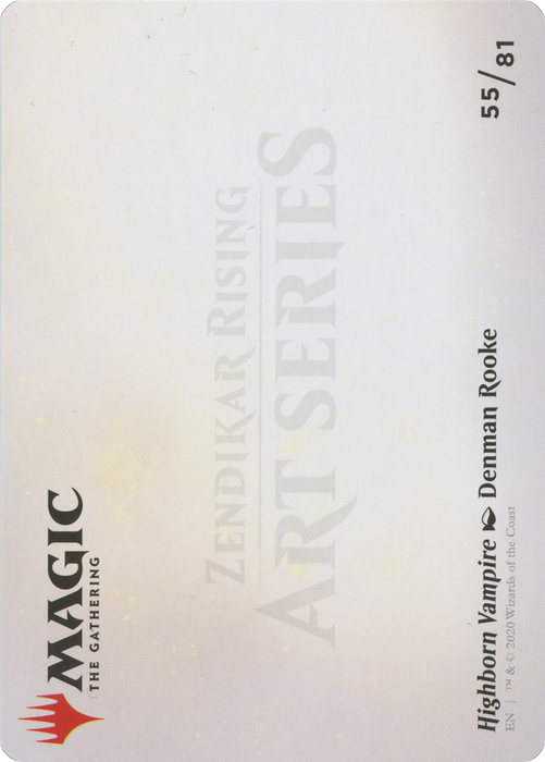 Highborn Vampire // Highborn Vampire (AZNR-055) - common (Borderless) - Foil