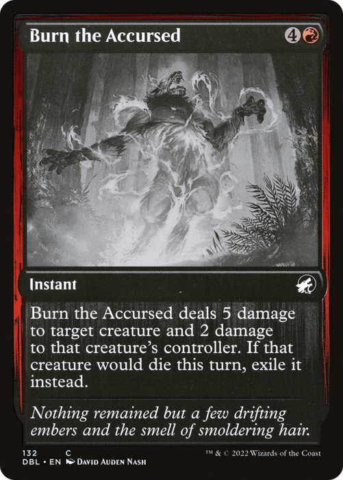 Burn the Accursed (DBL-132) - common - Foil