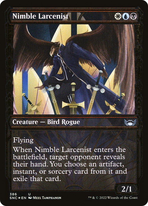 Nimble Larcenist (SNC-386) - uncommon: (Showcase) - Foil