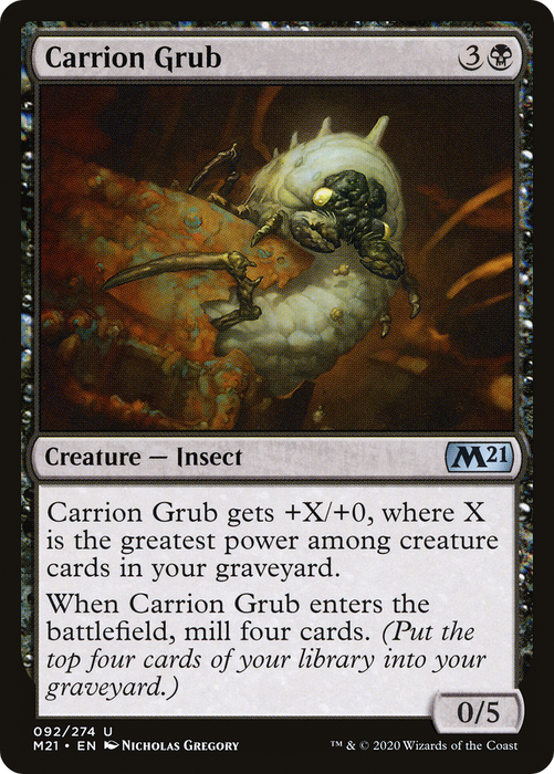 Carrion Grub (M21-092) - uncommon - Foil