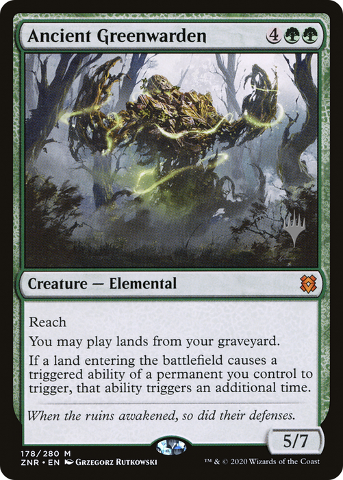 Ancient Greenwarden (PPZNR-178P) - mythic