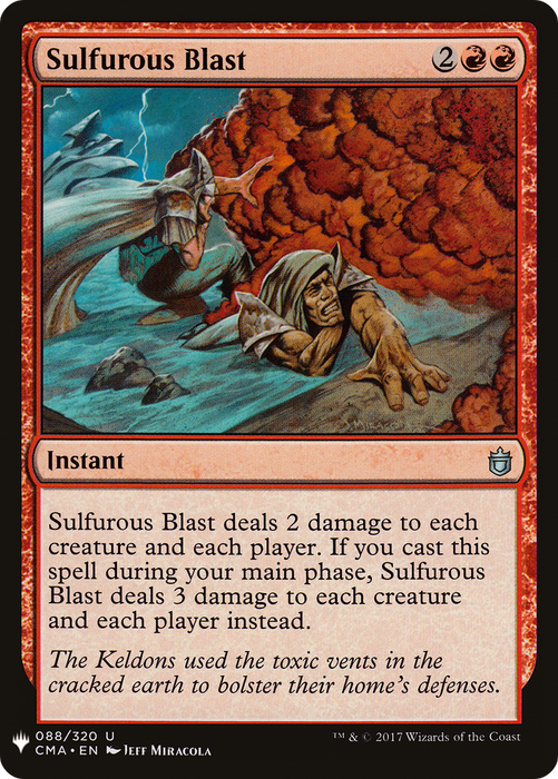 Sulfurous Blast (LIST-CMA-88) - uncommon