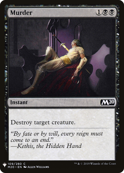 Murder (LIST-M20-109) - common