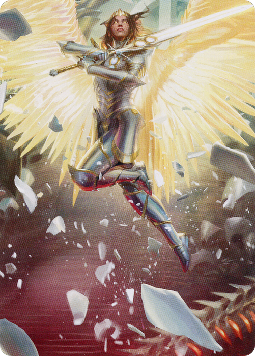 Archangel Elspeth // Archangel Elspeth (AMOM-001) - common (Borderless) - Foil