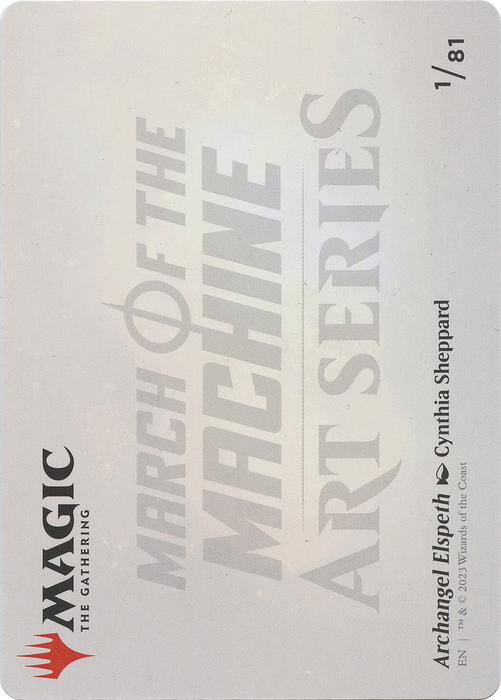 Archangel Elspeth // Archangel Elspeth (AMOM-001) - common (Borderless) - Foil
