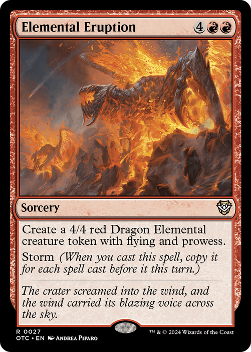 Elemental Eruption (OTC-027) - rare