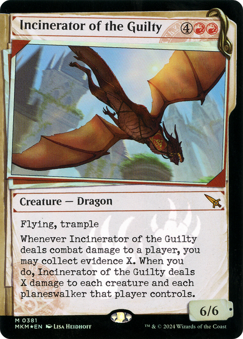 Incinerator of the Guilty (MKM-381) - mythic: (Showcase) - Foil