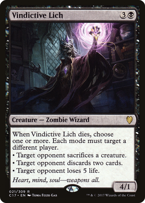 Vindictive Lich (C17-021) - rare
