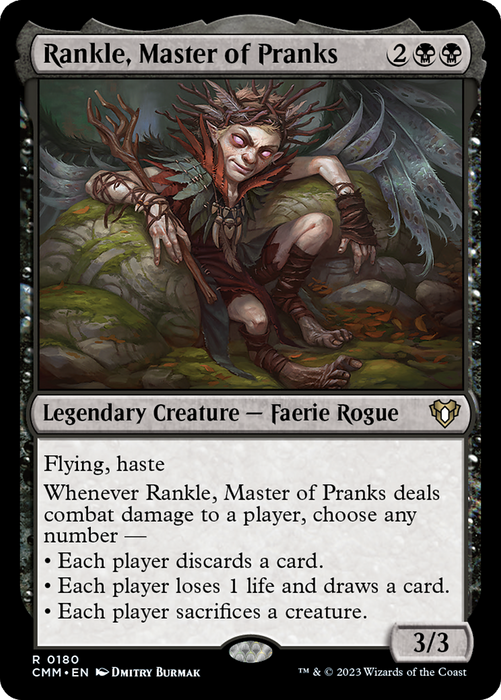 Rankle, Master of Pranks (CMM-180) - rare - Foil