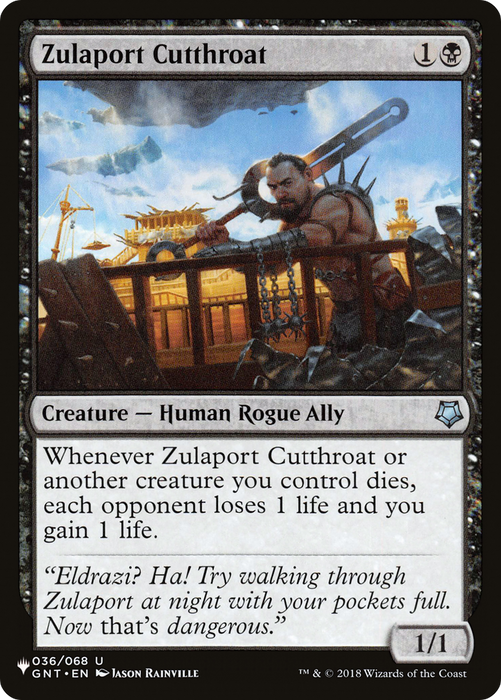 Zulaport Cutthroat (LIST-GNT-36) - uncommon