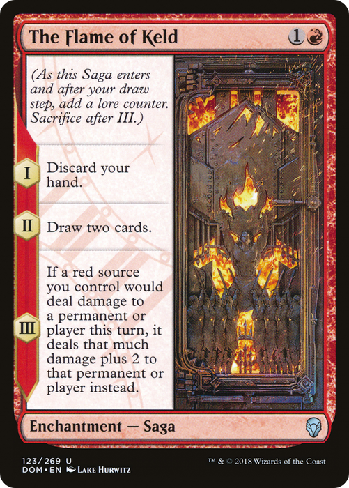 The Flame of Keld (DOM-123) - uncommon - Foil