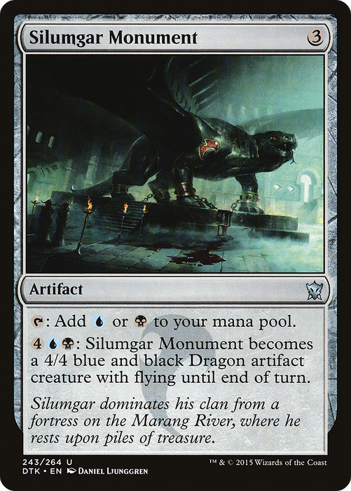 Silumgar Monument (DTK-243) - uncommon - Foil