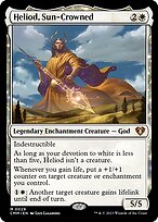 Heliod, Sun-Crowned (CMM-029) - mythic: (enchantment)