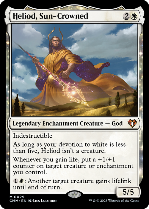 Heliod, Sun-Crowned (CMM-029) - mythic: (enchantment) - Foil