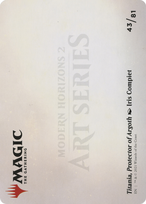 Titania, Protector of Argoth // Titania, Protector of Argoth (AMH2-043) - common (Borderless) - Foil