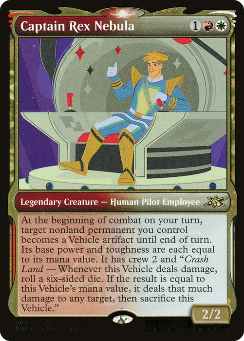 Captain Rex Nebula (UNF-508) - rare: (Showcase) - Foil
