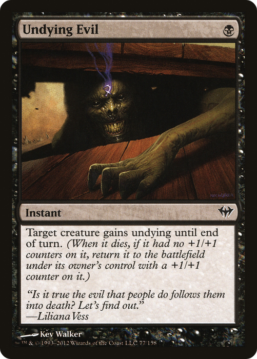 Undying Evil (DKA-077) - common - Foil