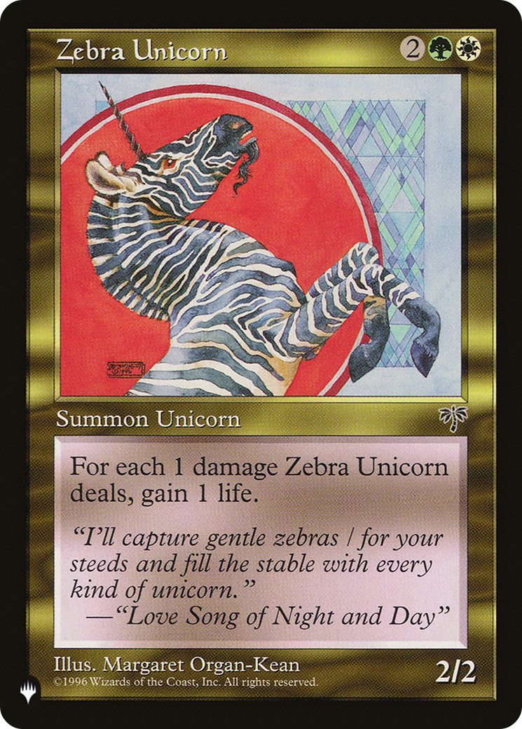 Zebra Unicorn (LIST-MIR-290) - uncommon