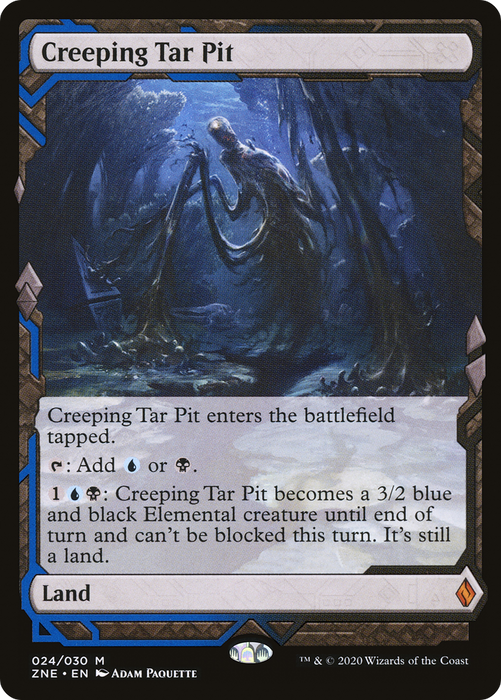 Creeping Tar Pit (ZNE-024) - mythic - Foil