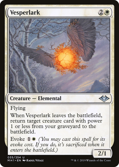 Vesperlark (MH1-035) - uncommon - Foil