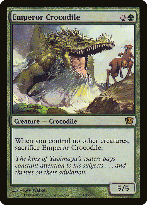 Emperor Crocodile (9ED-241★) - rare - Foil