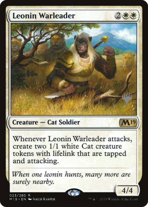 Leonin Warleader (PPM20-23P) - rare - Foil