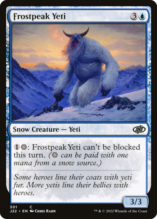 Frostpeak Yeti (J22-301) - common: (snow)