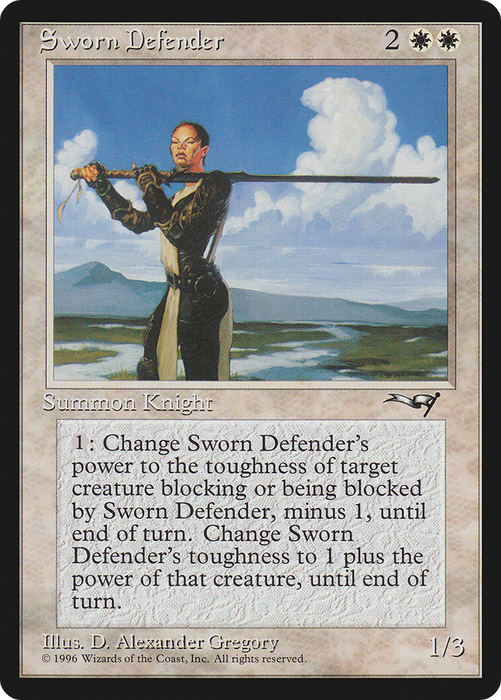Sworn Defender (ALL-019) - rare