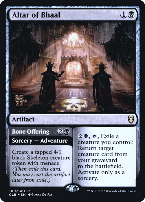 Altar of Bhaal // Bone Offering (PRE-109S) - rare - Foil