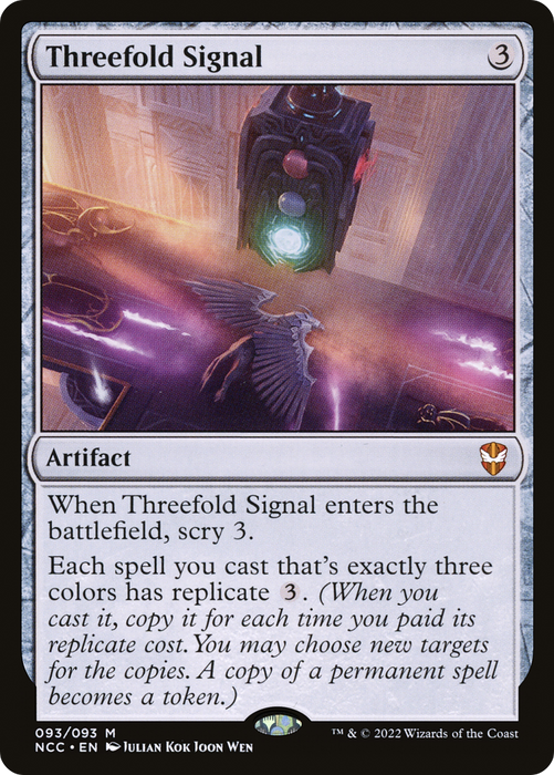 Threefold Signal (NCC-093) - mythic - Foil