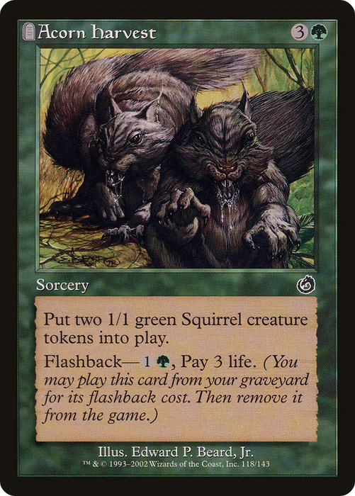Acorn Harvest (TOR-118) - common: (tombstone) - Foil