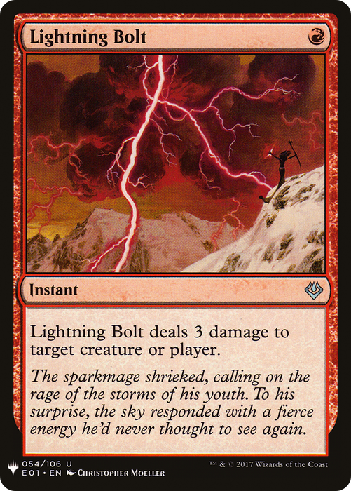 Lightning Bolt (LIST-E01-54) - uncommon