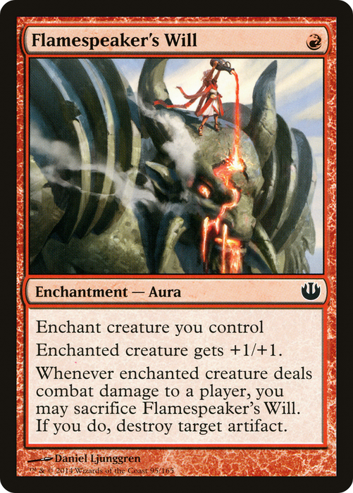 Flamespeaker's Will (JOU-095) - common - Foil