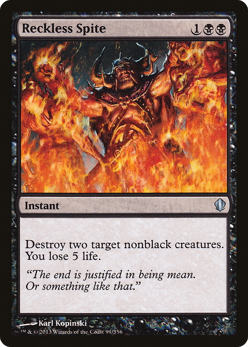 Reckless Spite (C13-091) - uncommon