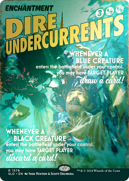 Dire Undercurrents (SLD-1578★) - rare (Borderless) - Foil