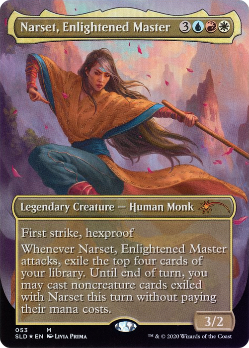Narset, Enlightened Master (SLD-053) - mythic (Borderless) - Foil
