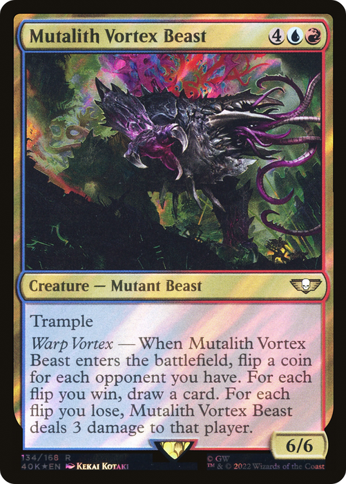 Mutalith Vortex Beast (40K-134★) - rare - Foil