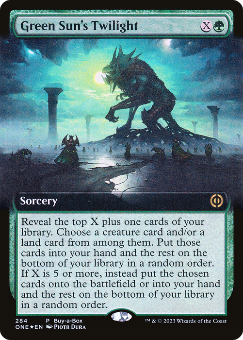 Green Sun's Twilight (BABP-284) - rare: (Extended Art) - Foil