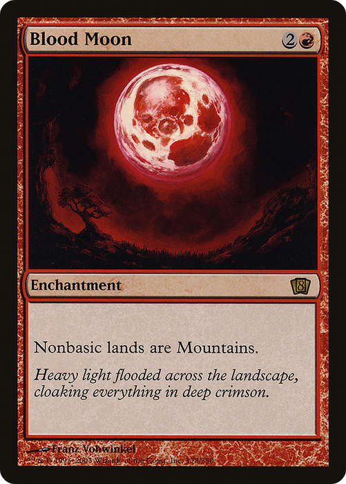 Blood Moon (8ED-178★) - rare - Foil