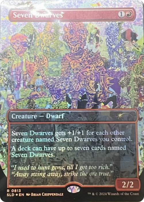Seven Dwarves (SLD-813) - rare (Borderless) - Foil