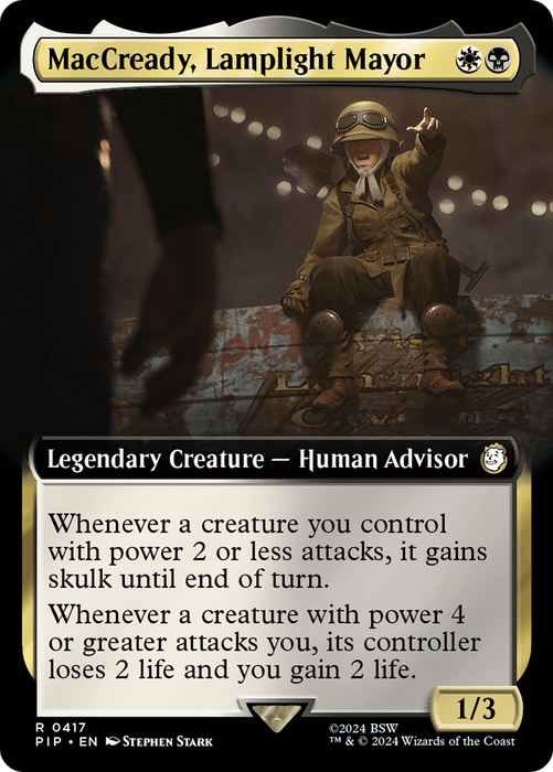 MacCready, Lamplight Mayor (PIP-417) - rare: (Extended Art) - Foil
